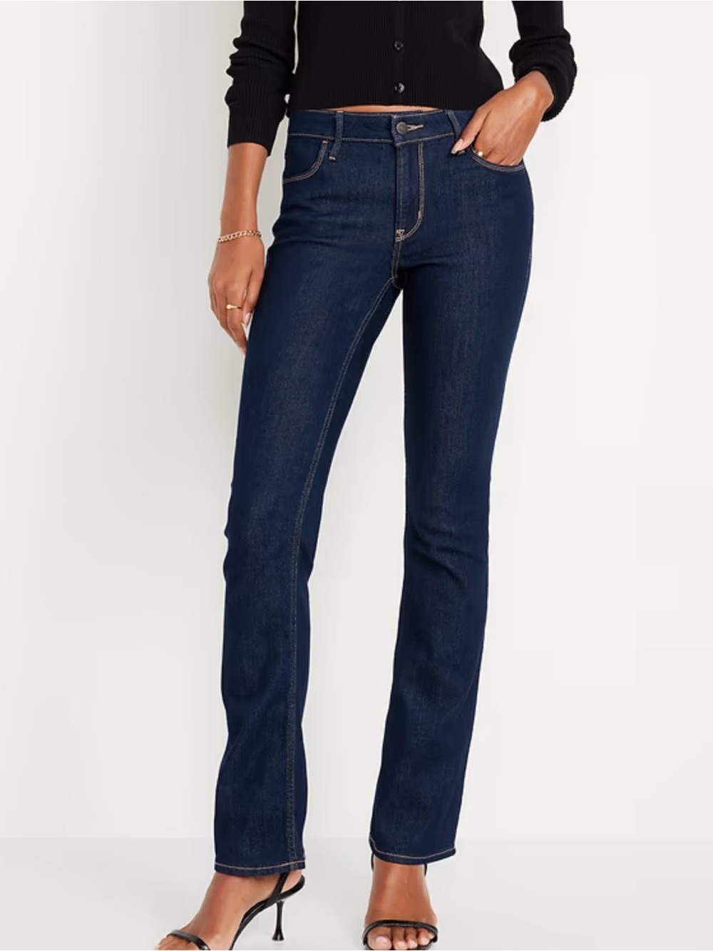 NEW Old Navy Women’s WOW bootcut cut jeans size 10 regular length dark wash